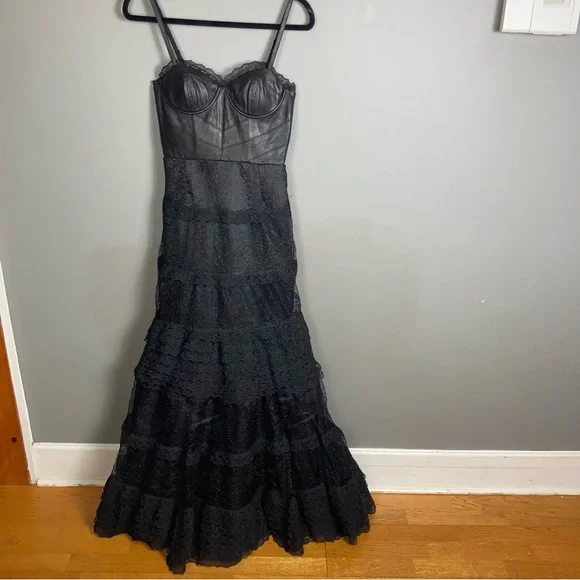 Olivia lace bodice maxi dress discount